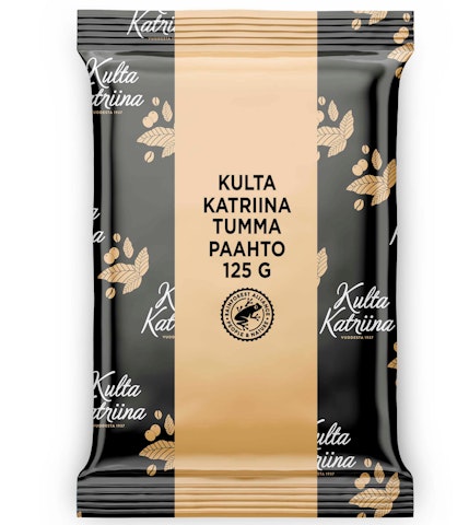 Kulta Katriina Tumma paahto puolikarkea jauhatus kahvi RFA 40x125g