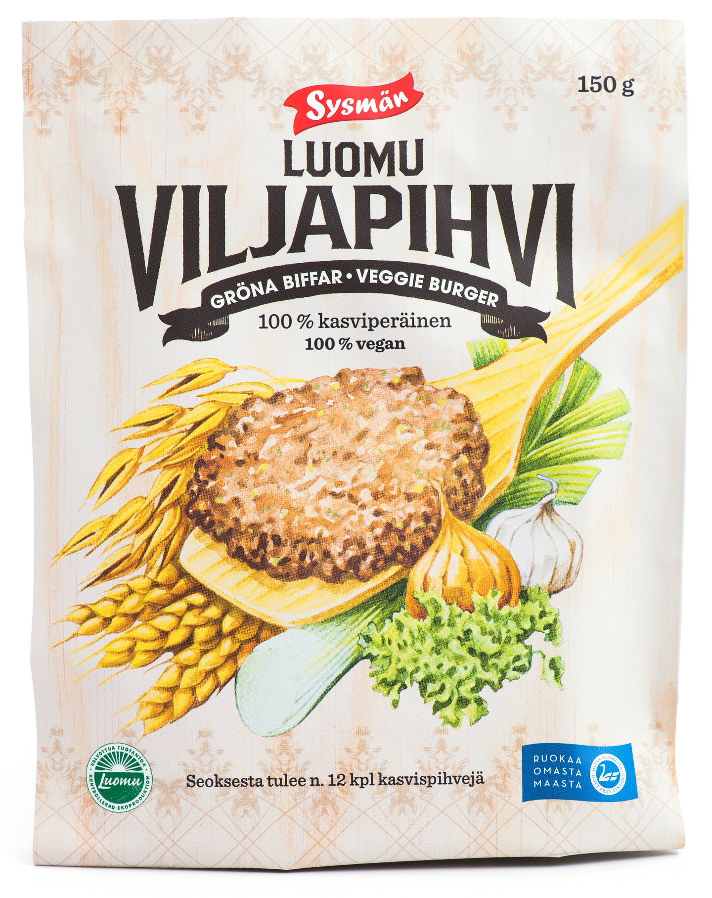 Sysmän Luomuviljapihvi 150 g