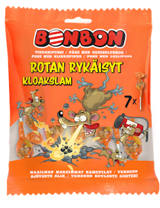 BonBon Rotan Rykäisyt tikkaripussi 7kpl/91g