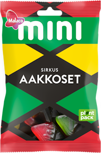 Malaco Aakkoset Sirkus 120g viinikumimakeisia