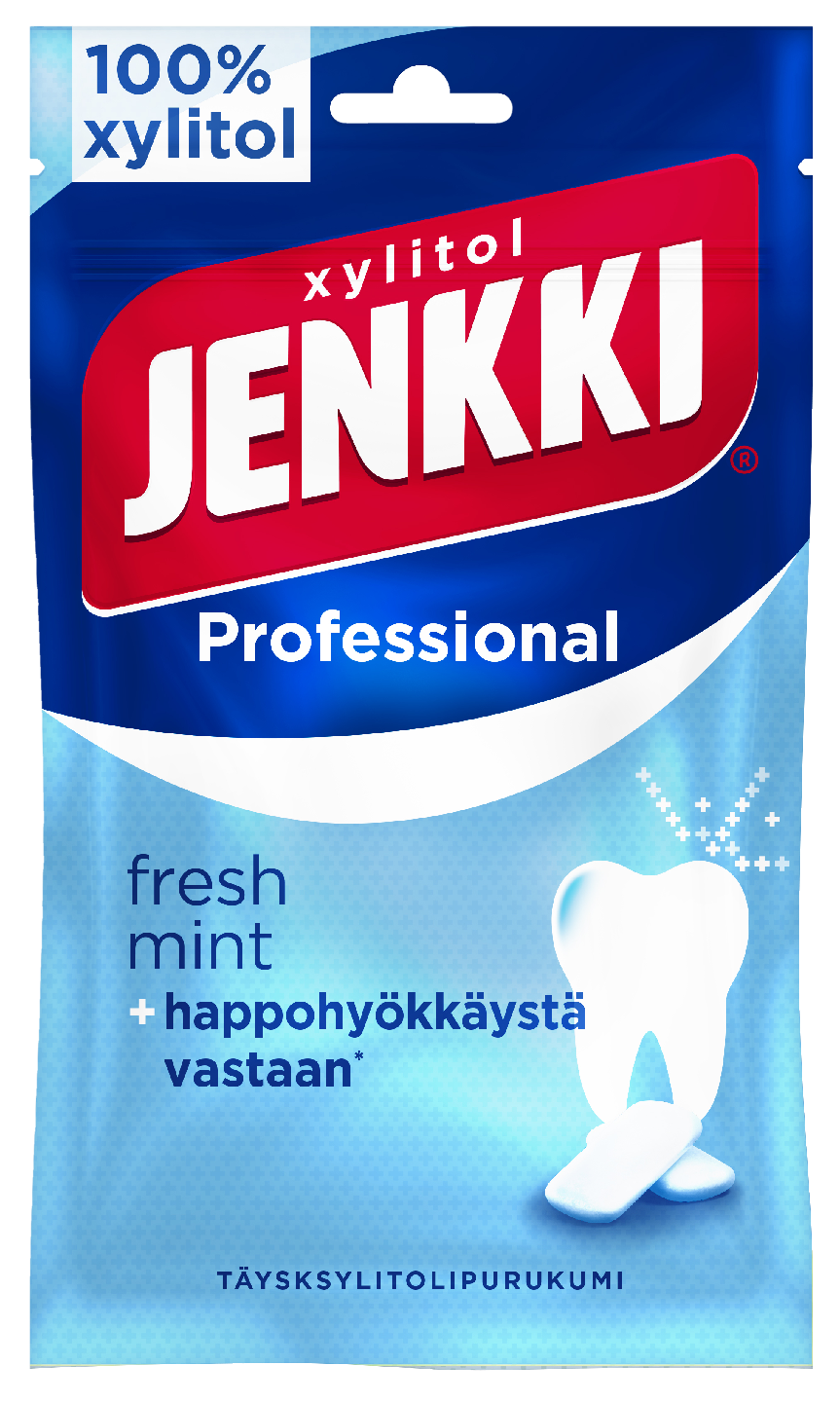 Jenkki professional fresh mint täysksylitolipurukumi 90g