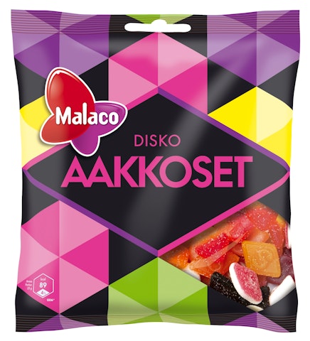 Malaco Aakkoset 280g Disko makeissekoitus | K-Ruoka Verkkokauppa