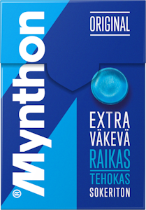 Mynthon Extra väkevä kurkkupastilli 85g sokeriton