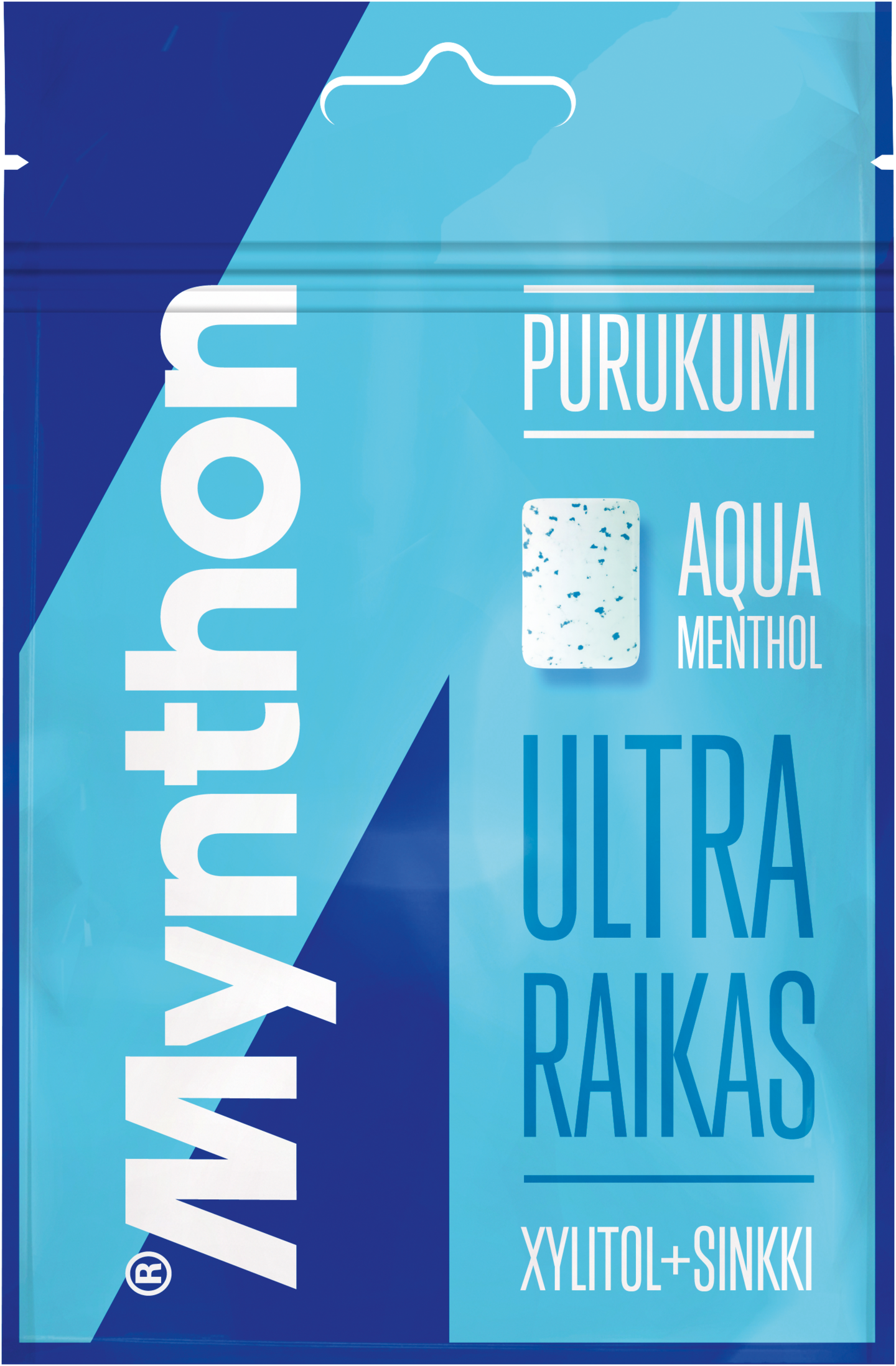 Mynthon fresh breath ksylitolipurukumi aqua menthol 44g