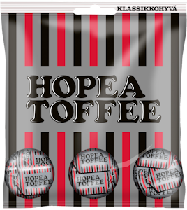 Hopeatoffee pussi 169g lakritsitoffee