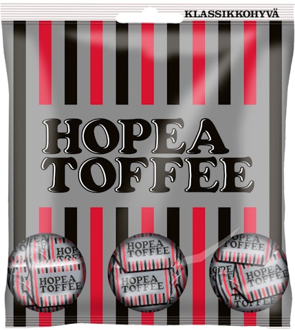 Hopeatoffee pussi 169g lakritsitoffee