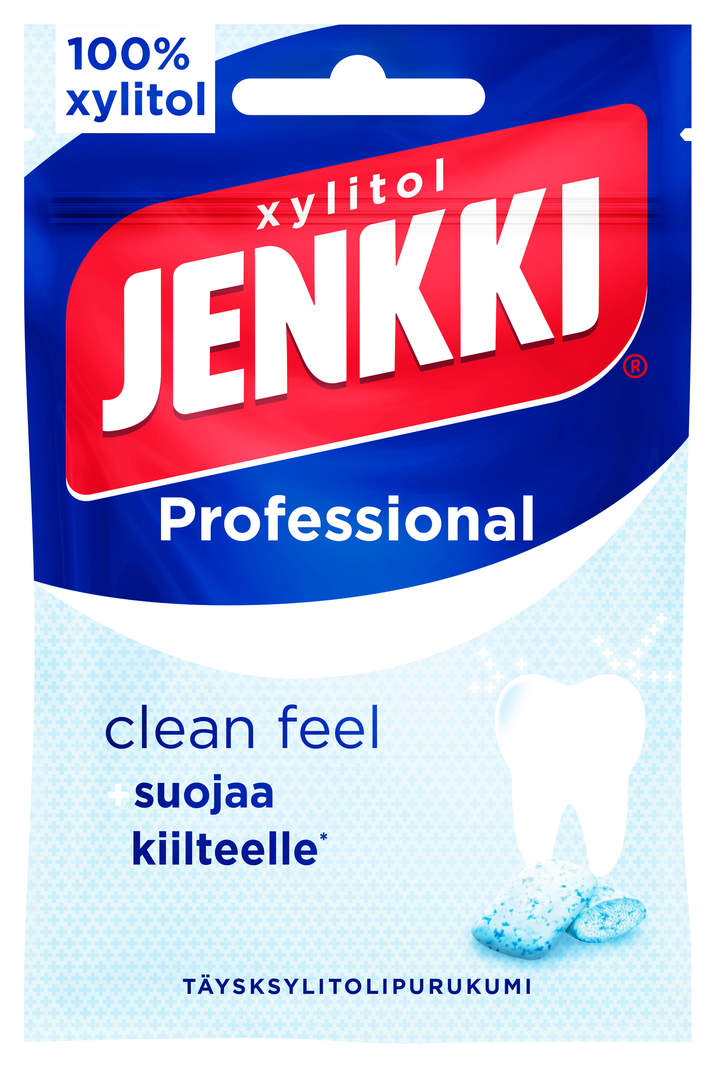 Jenkki professional täysksylitolipurukumi clean feel 44g KRuoka Verkkokauppa