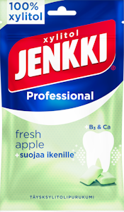 Jenkki professional täysksylitolipurukumi fresh apple 80g