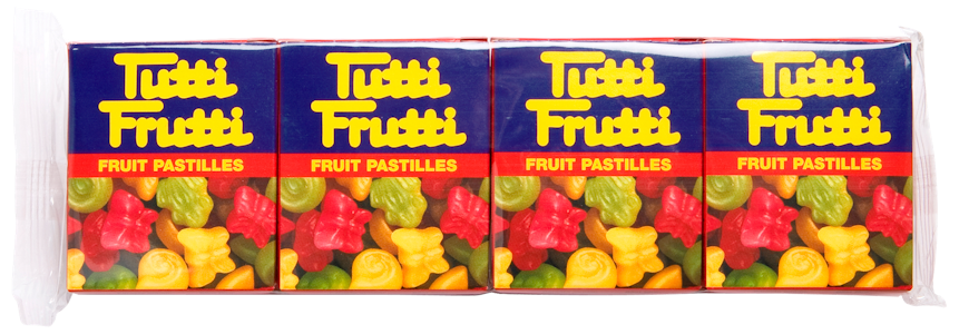 Tutti Frutti 4-pack 68g hedelmäpastilli