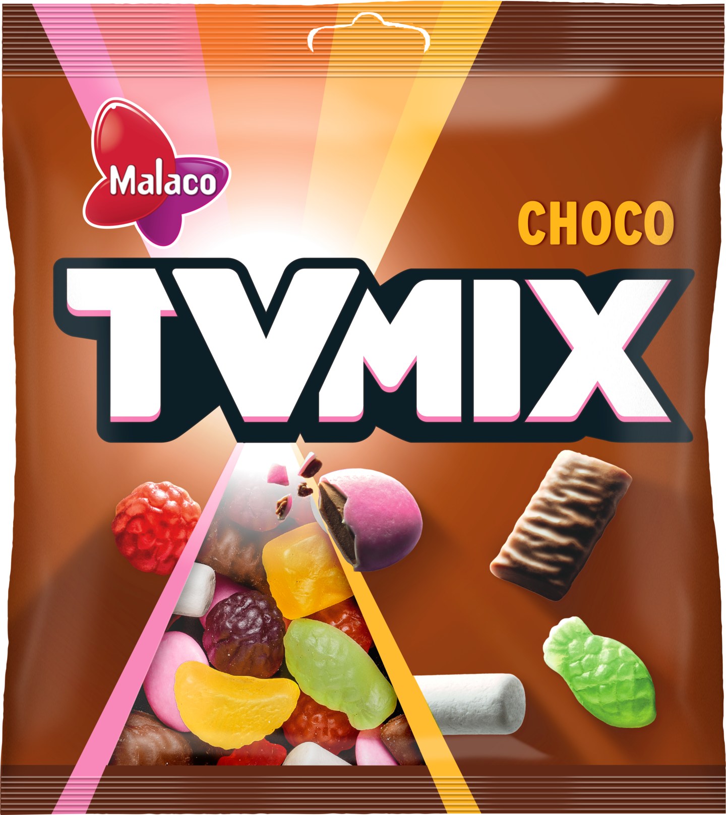 Malaco TV Mix Choco makeispussi 280g