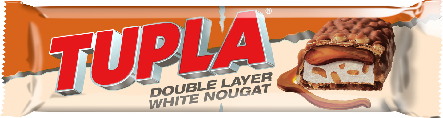Tupla Double Layer White Nougat 48g suklaapatukka