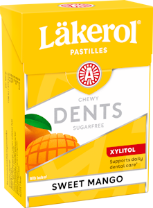 Läkerol Dents 85g Sweet mango ksylitolipastilli