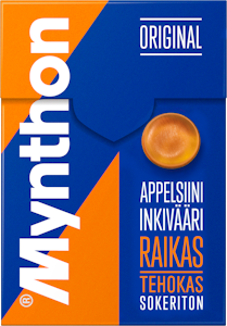 Mynthon kurkkupastilli 85g appelsiini-inkivääri sokerit