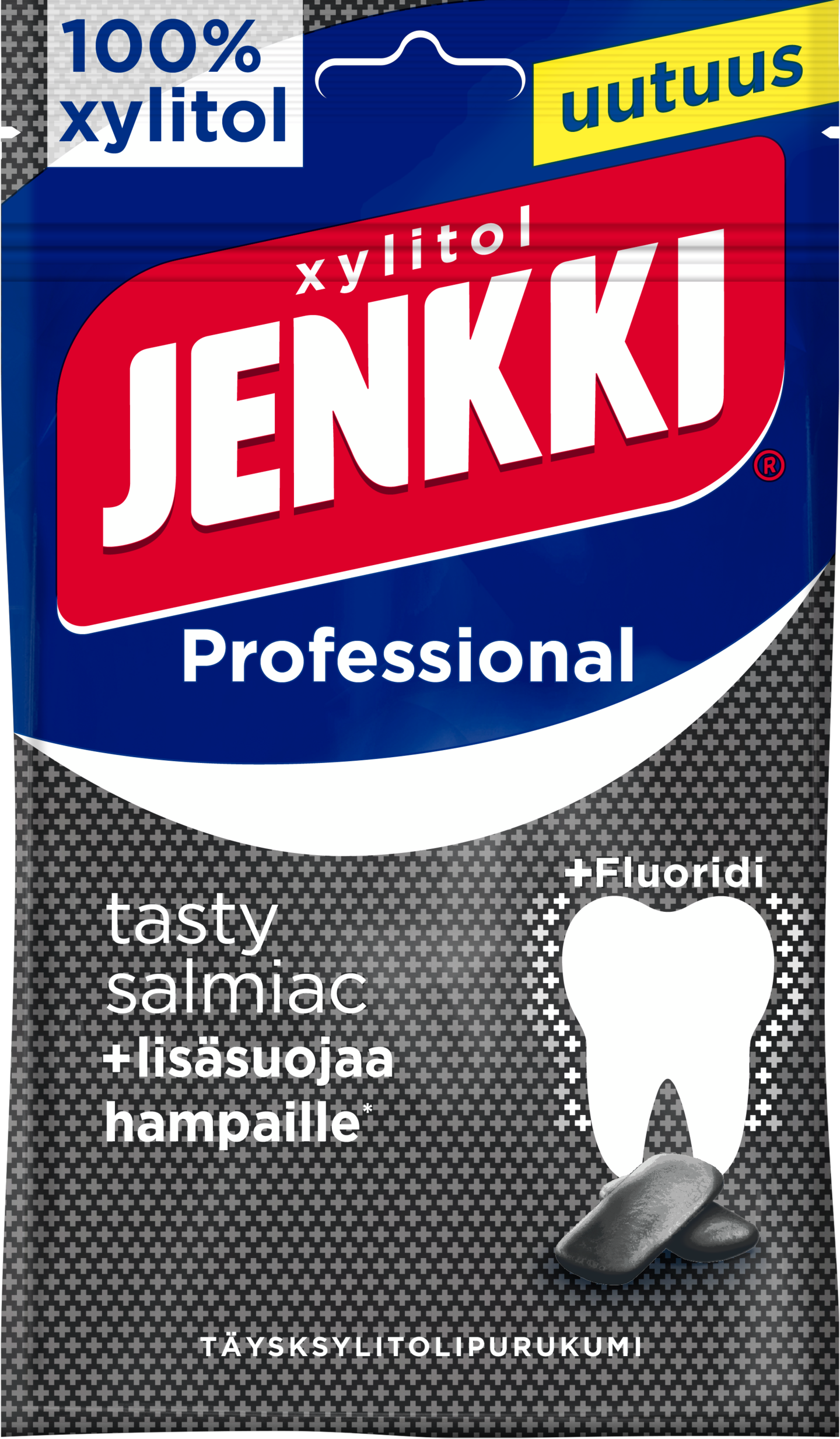 Jenkki Professional 90g ksylitolipurukumi tasty salmiac