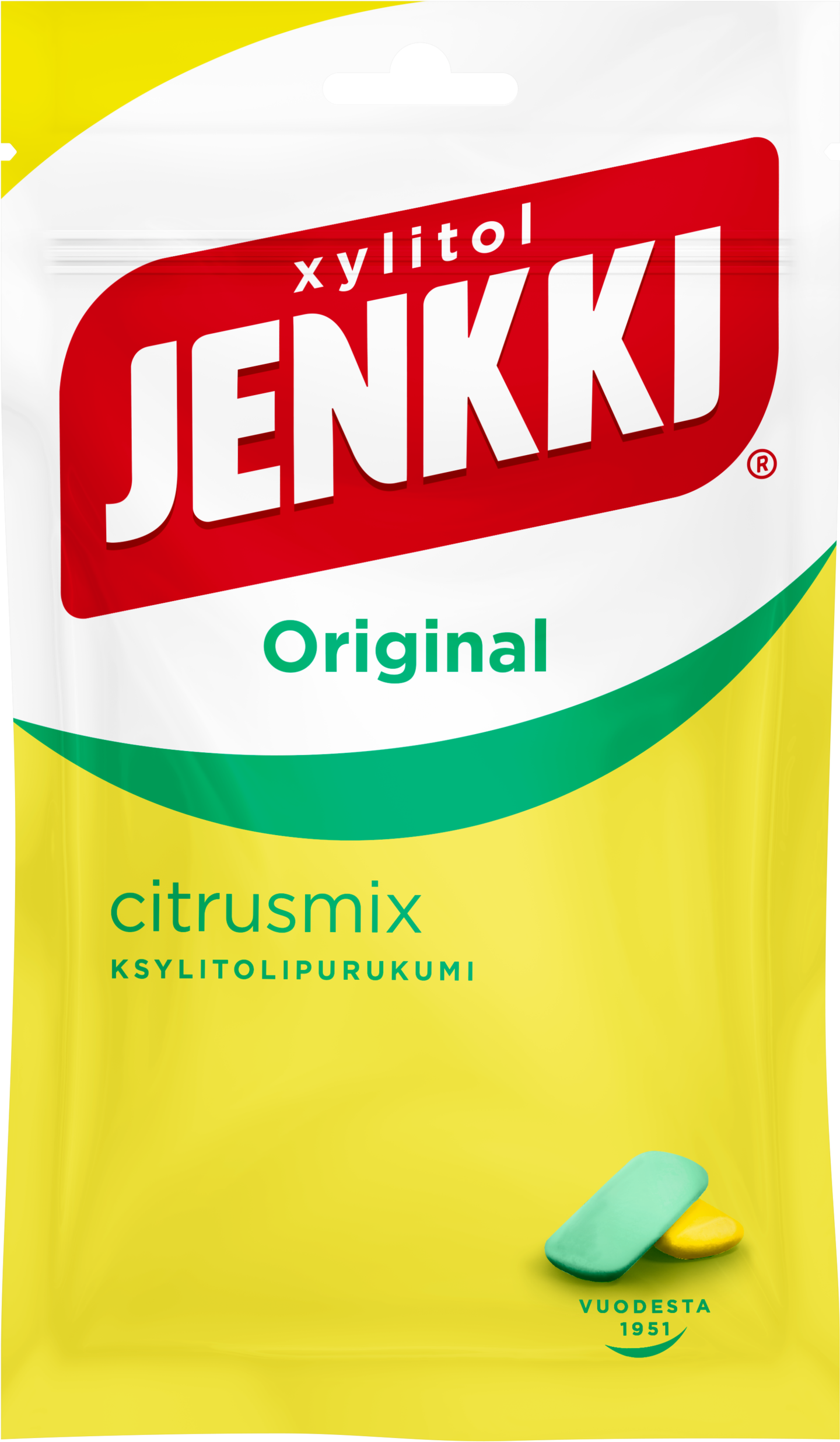 Jenkki Original Citrusmix purukumipussi 100g