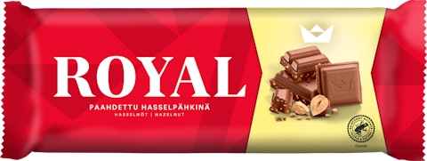Royal suklaalevy 190g hasselpähkinä RFA