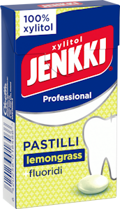 Jenkki Professional Lemongrass +fluoridi täysksylitolipastilli 34g