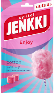 Jenkki Enjoy ksylitolipurukumi 70g Cotton Candy