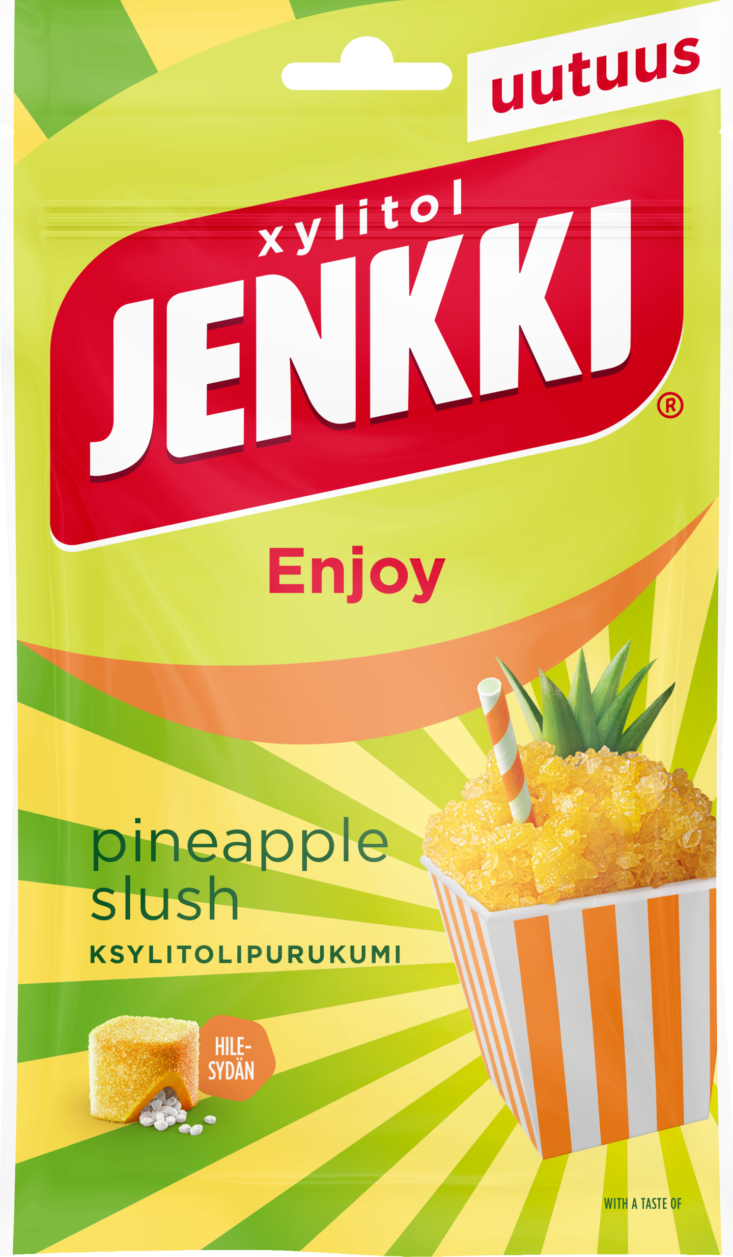 Jenkki Enjoy ksylitolipurukumi 70g Pineapple Slush