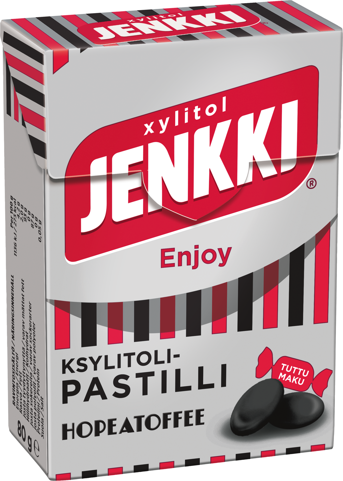 Jenkki Enjoy Hopeatoffee ksylitolipastilli 80g