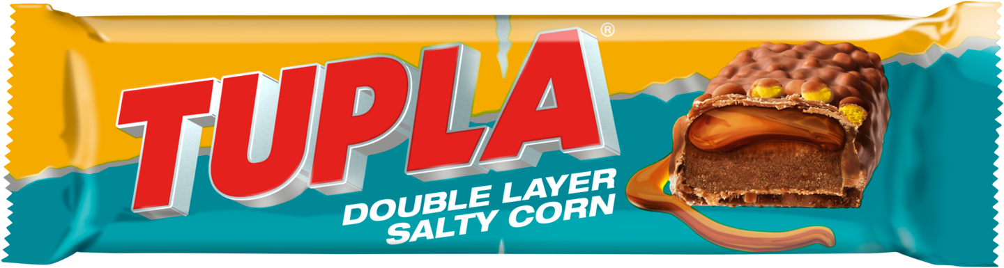 Tupla Double Layer Salty Corn suklaapatukka 48g