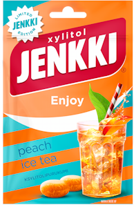 Jenkki Enjoy Peach Ice Tea ksylitolipurukumi 35g