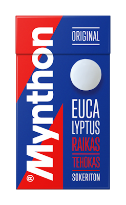 Mynthon Original Eucalyptus sokeriton kurkkupastilli 39g