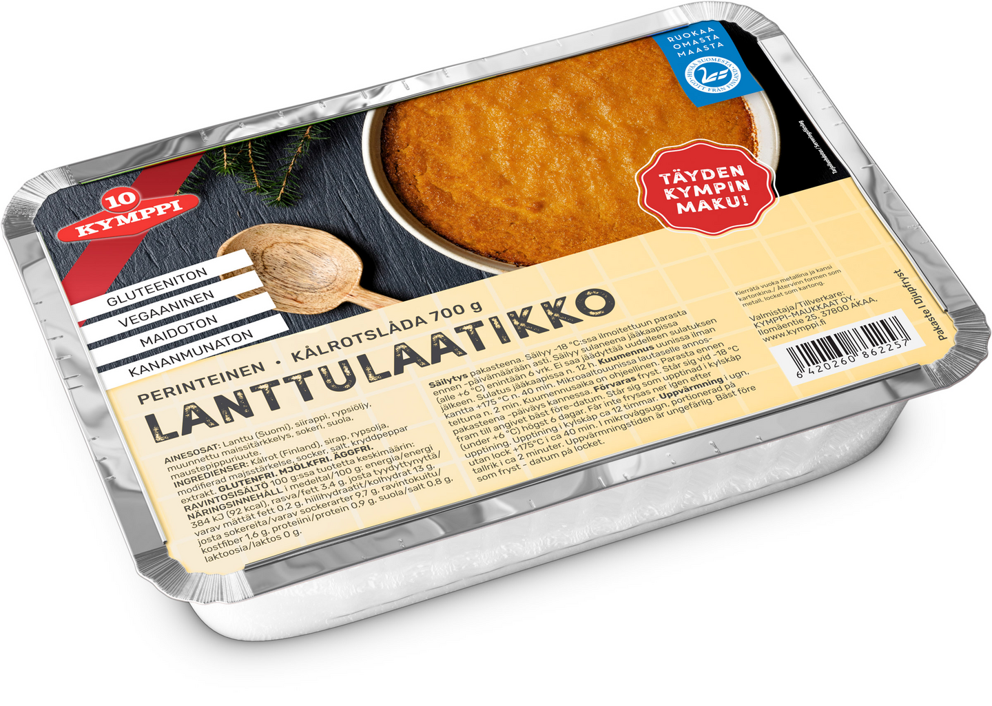 Kymppi lanttulaatikko kypsä pakaste 700g