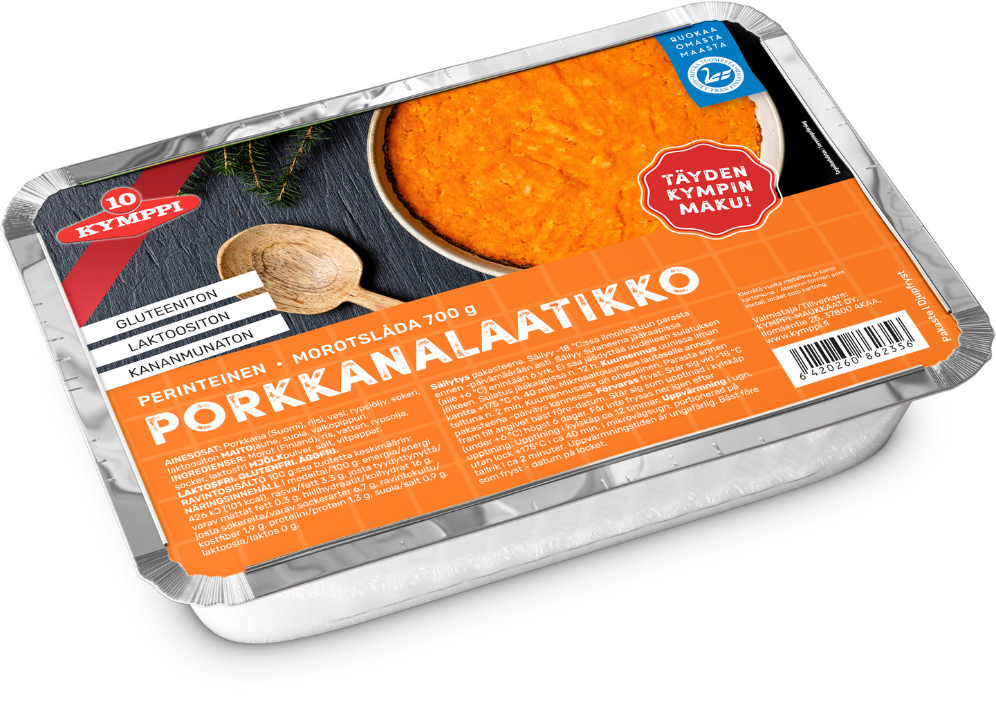 Kymppi porkkanalaatikko kypsä pakaste 700g