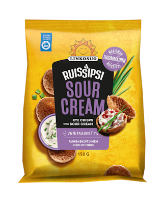 Linkosuo ruissipsi sour cream 150 g