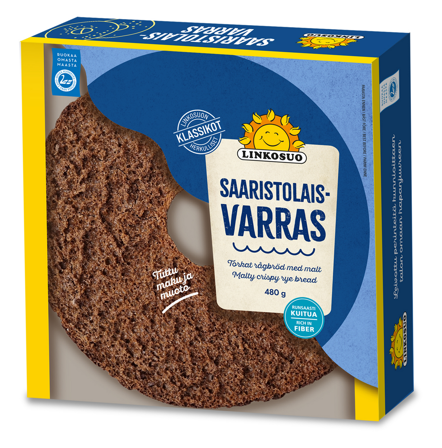 Linkosuo Saaristolais Varrasleipä 480g PUOLILAVA