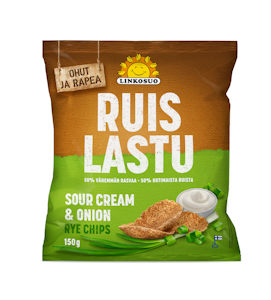 Linkosuo ruislastu 150g sour cream onion QPA