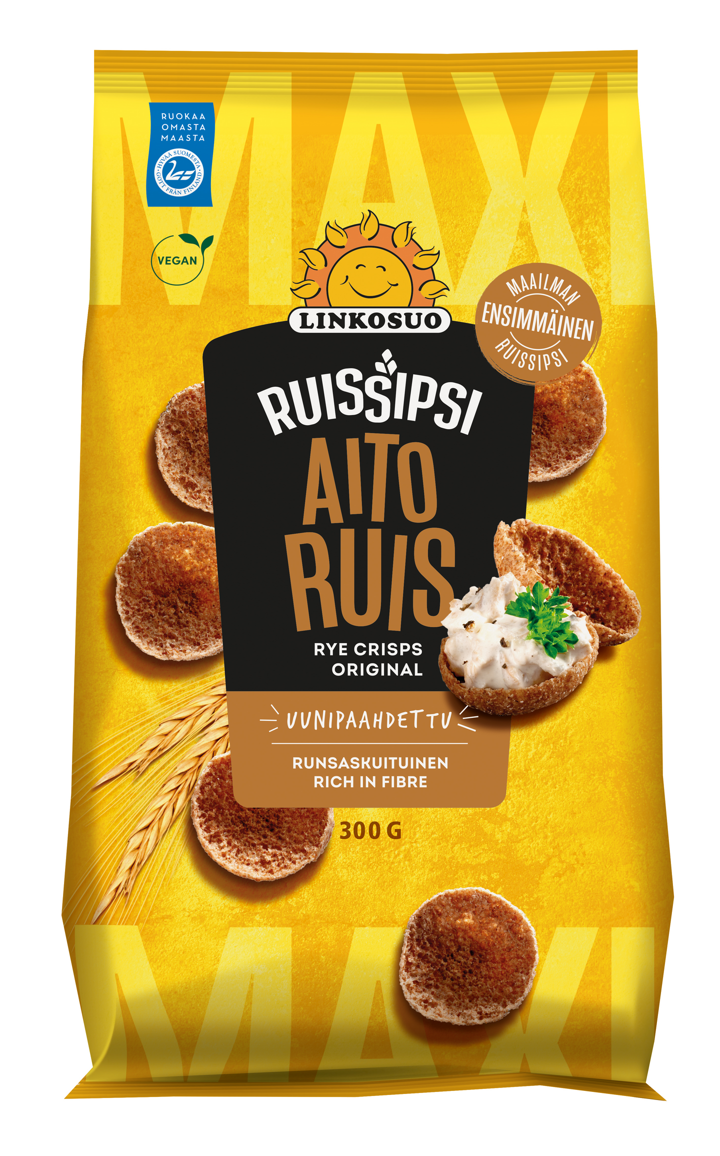 Linkosuo aito ruissipsi 300g maxi