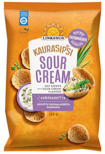 Linkosuo kaurasipsi sour cream 120g