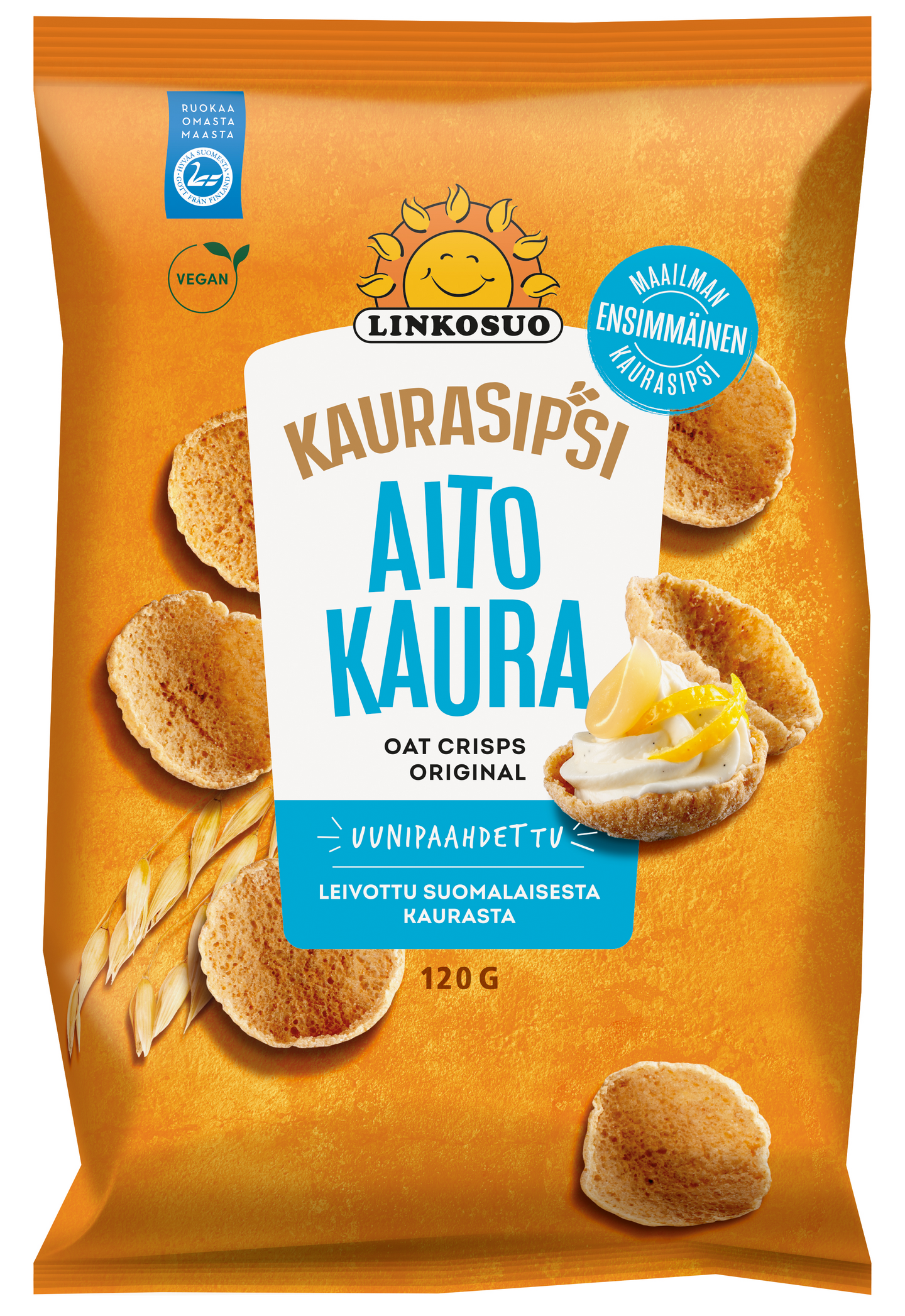 Linkosuo aito kaurasipsi 120g