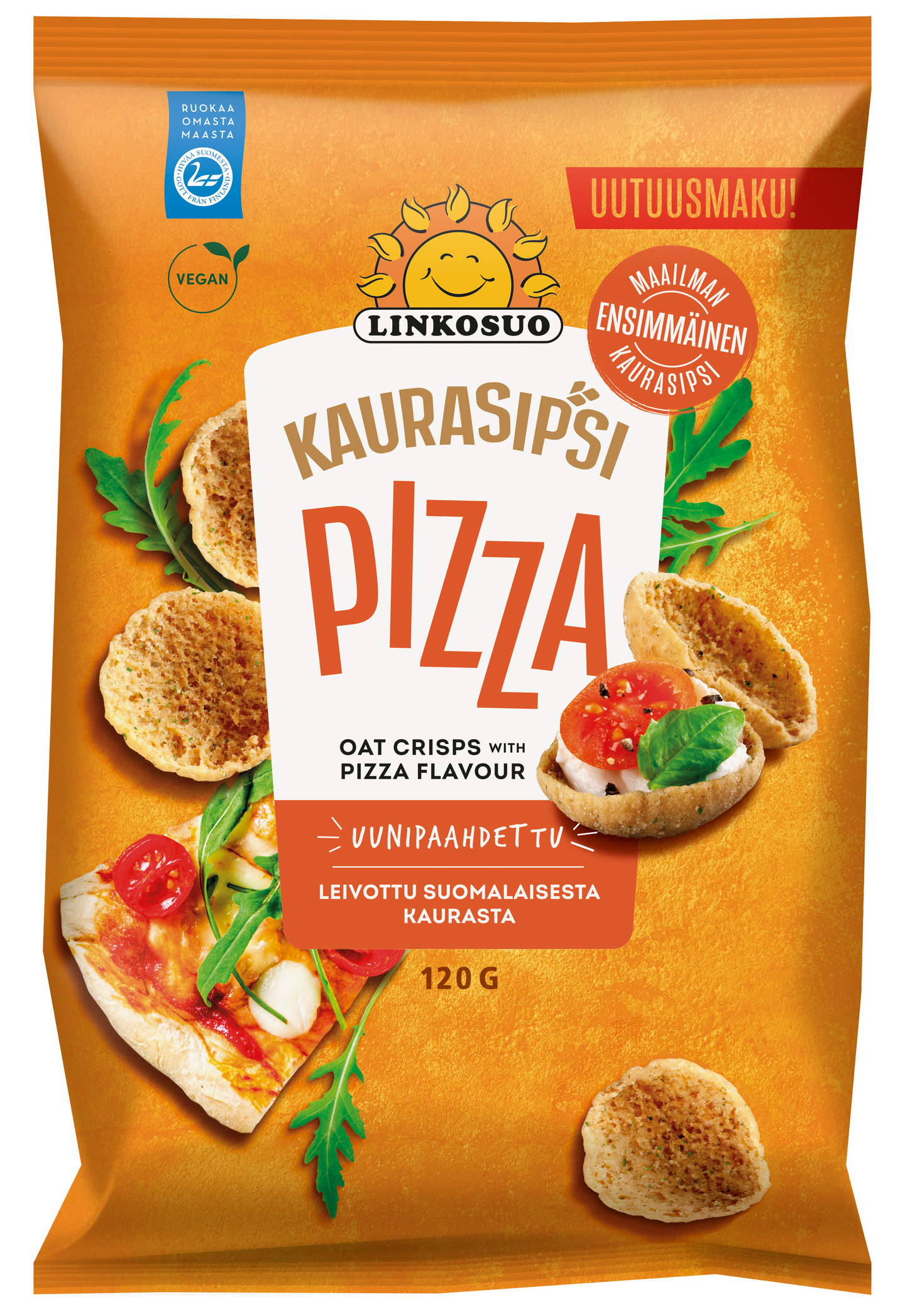 Linkosuo Kaurasipsi 120g Pizza