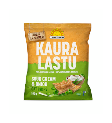 Linkosuo Kauralastu 150g sourcream-onion