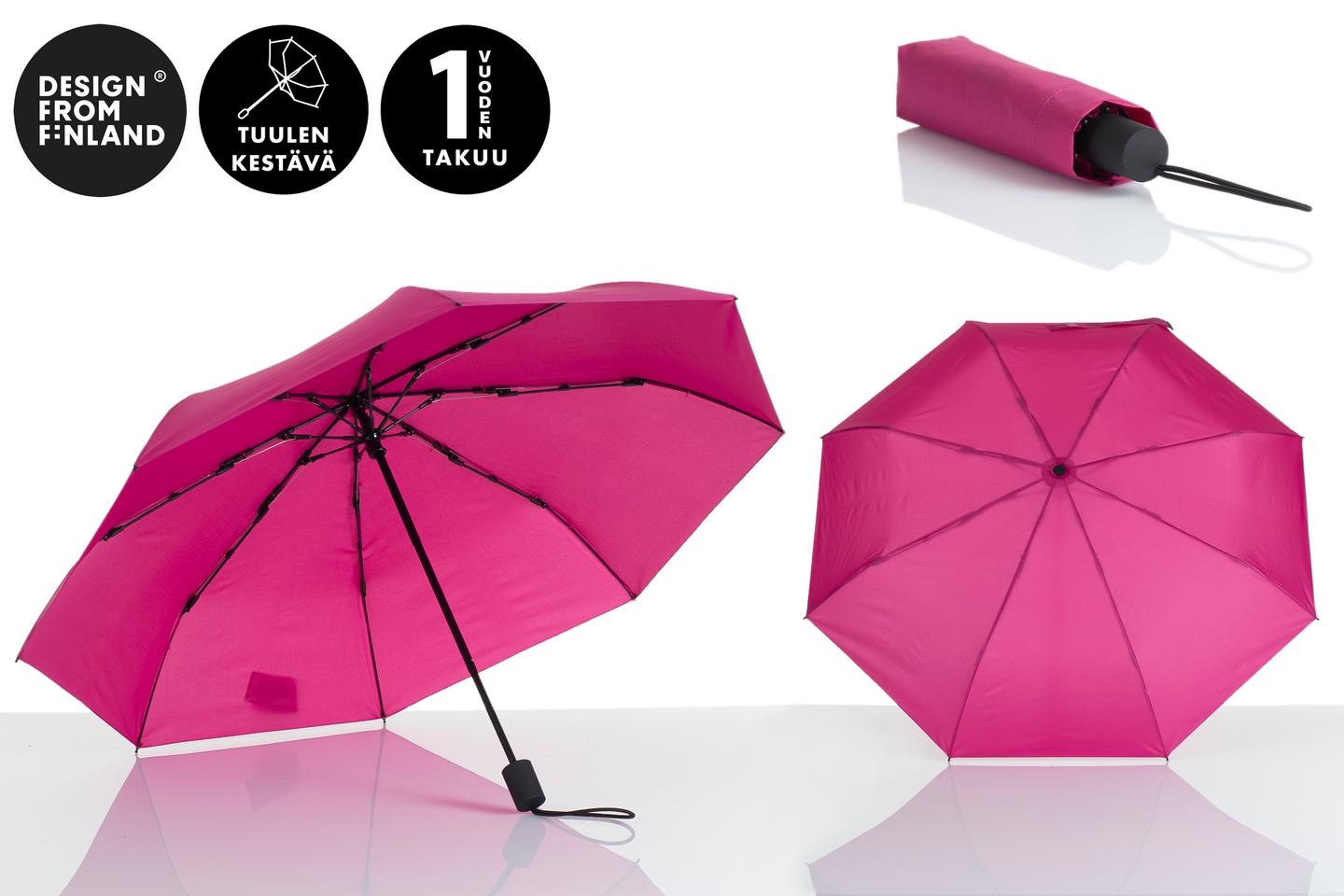 Lasessor Pisara Sateenvarjo 8775 vadelma