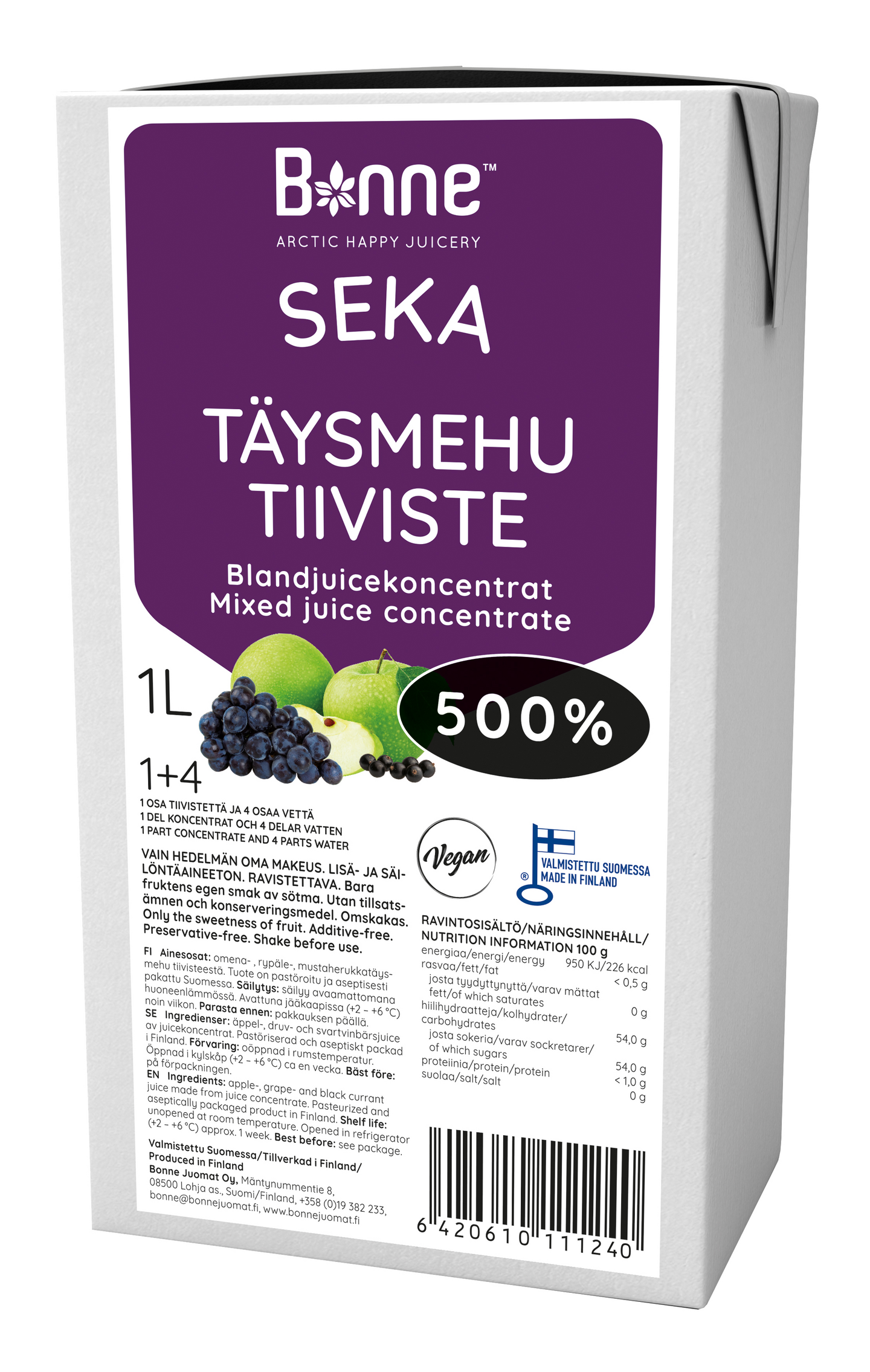 Bonne 1l Sekatäysmehutiiviste 500%