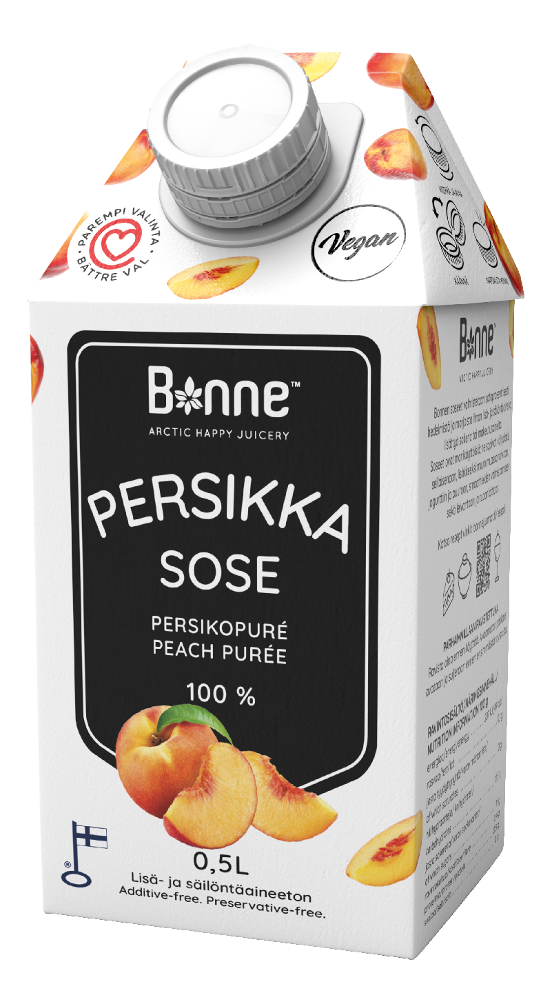 Bonne Premium Persikkasose 100% 0,5l