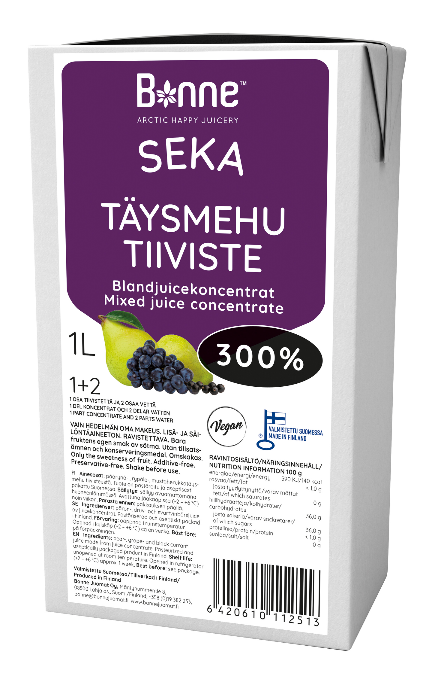 Bonne 1l Sekatäysmehutiiviste 300%