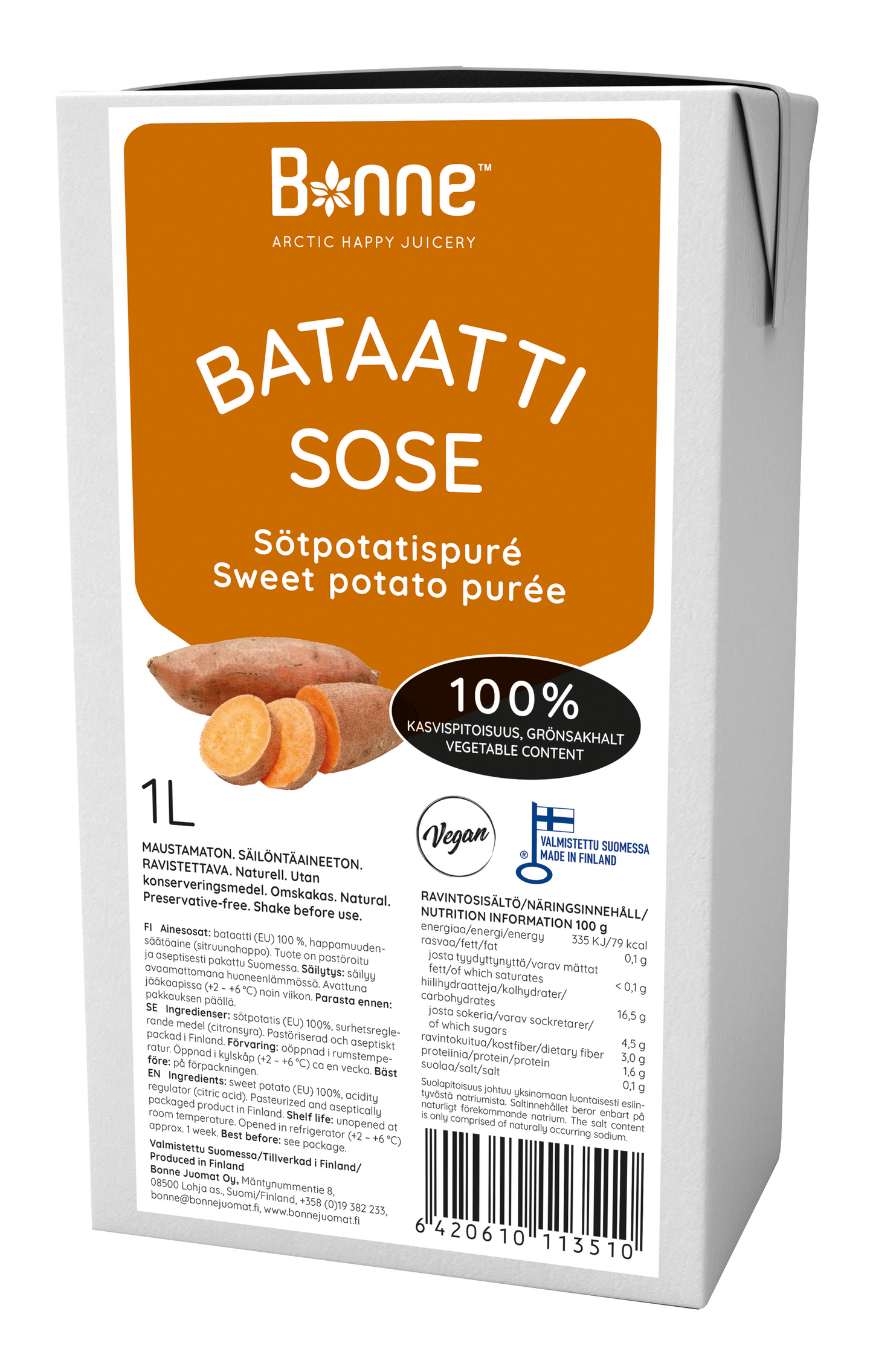 Bonne bataattisose 100% 1L