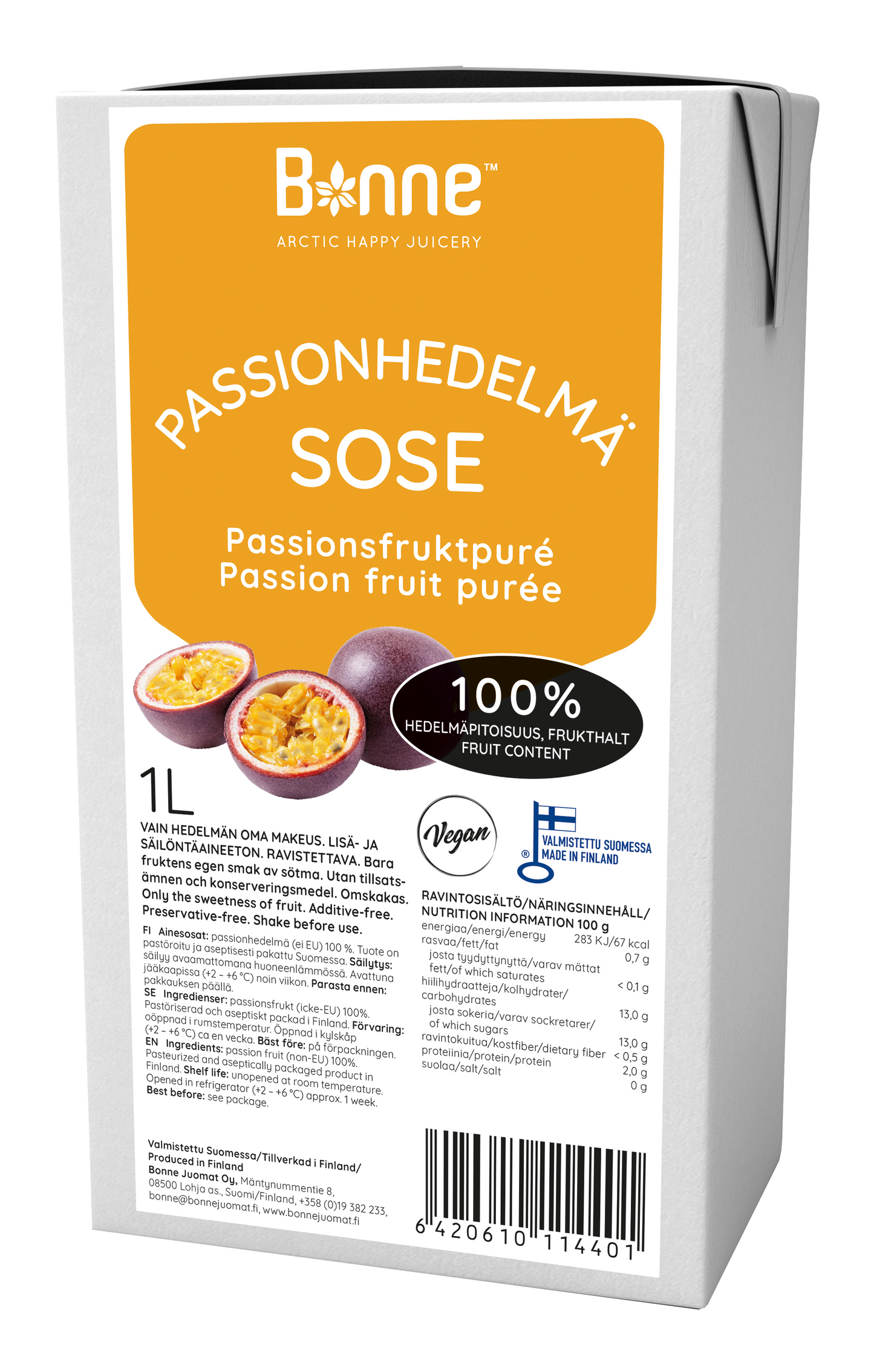 Bonne Premium passionhedelmäsose 1l