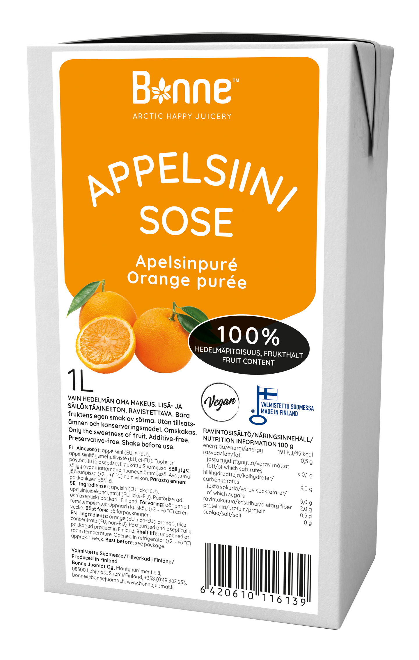 Bonne Premium appelsiinisose 100% 1l