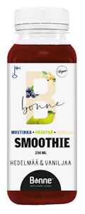 Bonne B-smoothie 250ml mustikka-päärynä-vanilja