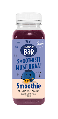 Bonne Bär kaurasmoothie 250ml mustikka