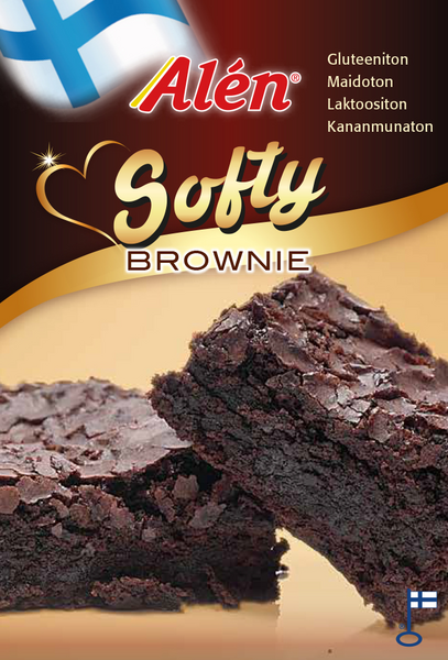 Alen softy brownie 500g gluteeniton pakaste