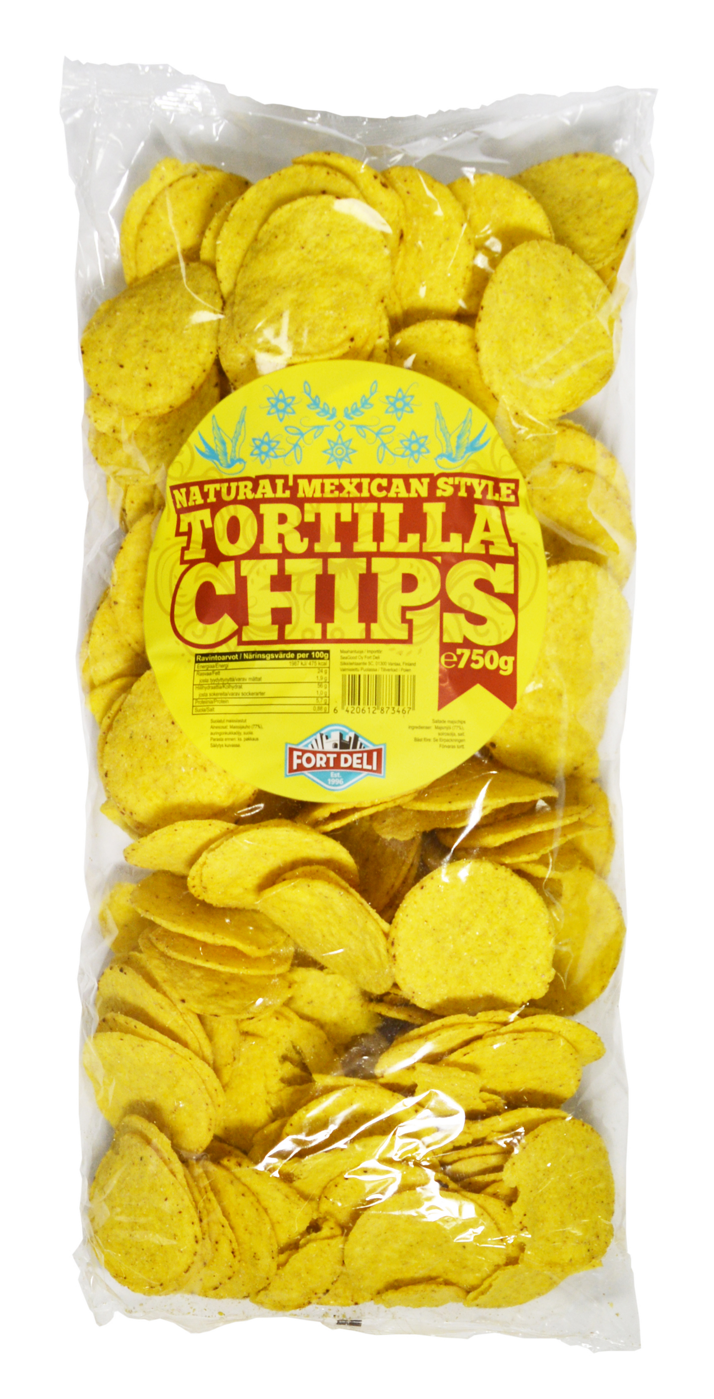 Fort Deli Tortilla chips maissilastut 750g