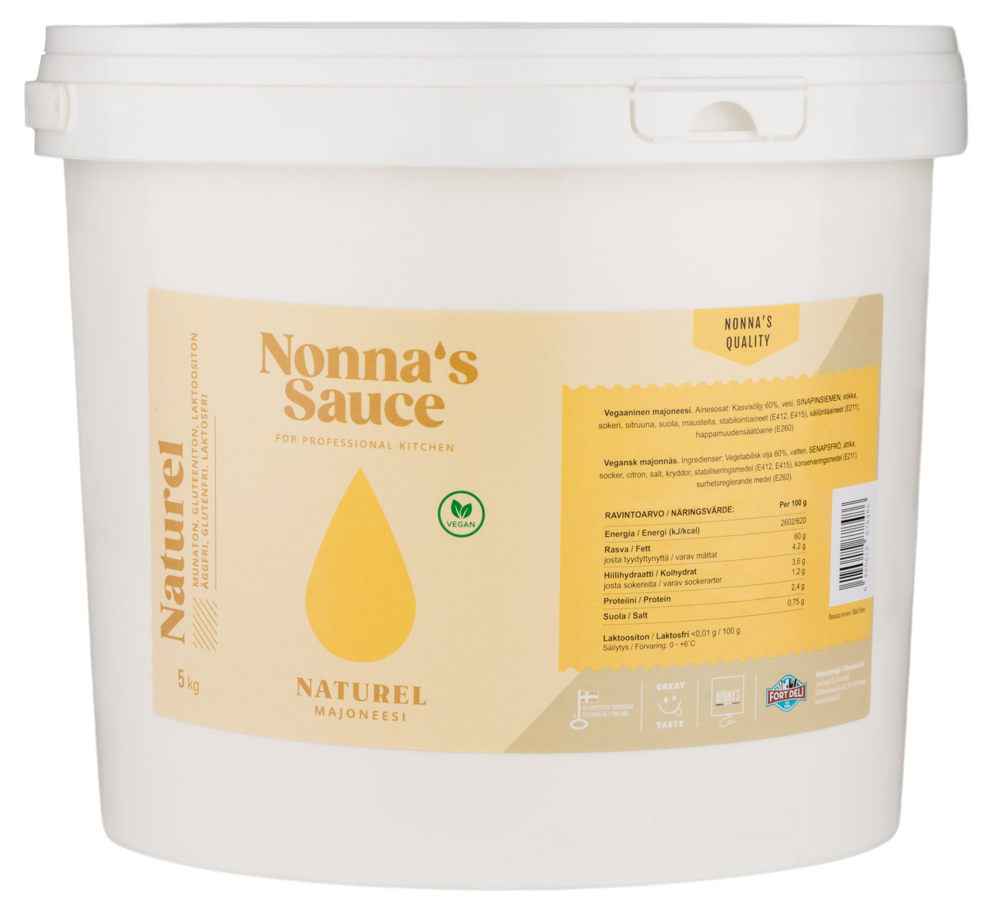 Nonna´s Naturel Vegaanimajoneesi 60% 5kg