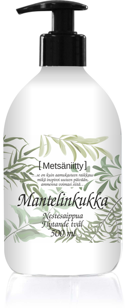 Metsäniitty pumppunestesaippua 500ml Mantelinkukka